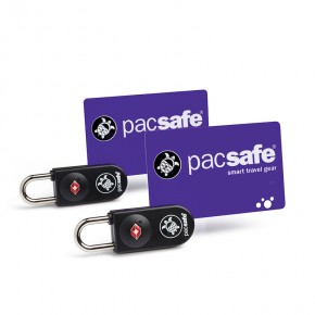 Набір з двох замків для багажу кодових навісних Pacsafe Prosafe 750 чорний - 10242100