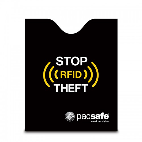 Чохол для паспорта Pacsafe RFIDsleeve 50 чорний антизлодій - 10370100