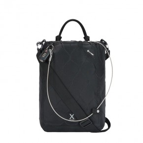 Сумка через плече Pacsafe Travelsafe X15 16 л чорна антизлодій 2 ступені захисту - 10483100