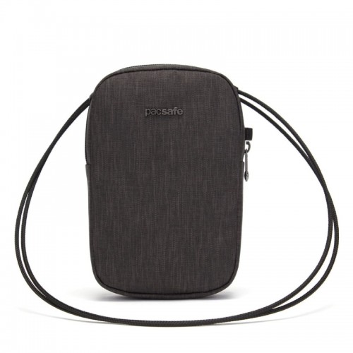 Сумка через плече сіра RFIDsafe 3 ступеня захисту від крадіжки Pacsafe travel crossbody bag  - 11040136