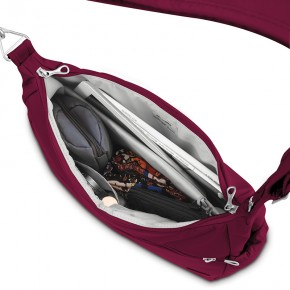 Сумка через плече Pacsafe Citysafe CS200 10.5 л червона антизлодій 5 ступенів захисту - 20225310