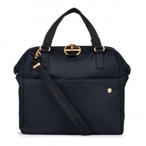 Сумка через плече Pacsafe Citysafe CX Satchel Handbag 8 л чорна антизлодій 6 ступенів захисту - 20440100