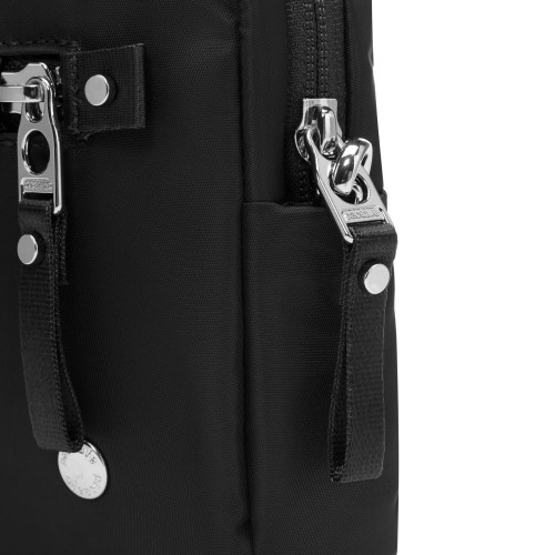 Сумка через плече Pacsafe W 3в1 Sling 1 л чорна антизлодій 4 ступені захисту - 20461100
