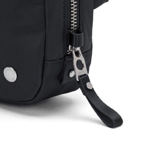 Сумка через плече Pacsafe W Micro sling 2 л чорна антизлодій 4 ступені захисту - 20467100