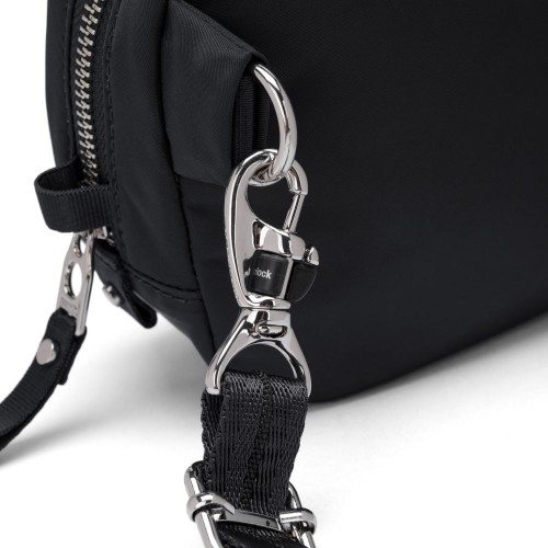Сумка через плече Pacsafe W Micro sling 2 л чорна антизлодій 4 ступені захисту - 20467100