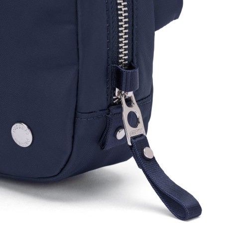 Сумка через плече Pacsafe W Micro sling 2 л темно-синя антизлодій 4 ступені захисту - 20467606