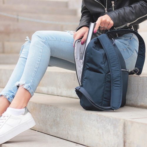 Рюкзак Pacsafe Stylesafe 12 л темно-синій антизлодій 6 ступенів захисту - 20615606