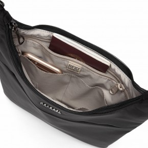 Сумка через плече Pacsafe Cruise 2 л чорна антизлодій 5 ступенів захисту - 20705100