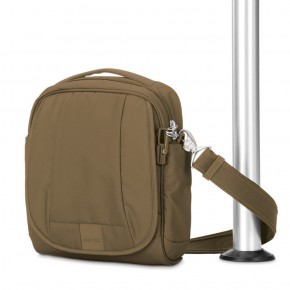 Сумка через плече Pacsafe Metrosafe LS200 7 л хакі антизлодій 6 ступенів захисту - 30420221