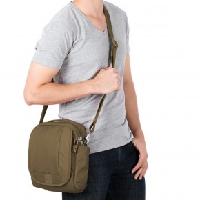 Сумка через плече Pacsafe Metrosafe LS200 7 л хакі антизлодій 6 ступенів захисту - 30420221