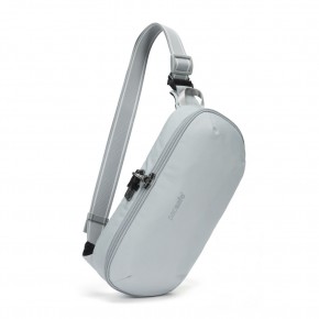 Сумка-слінг через плече Pacsafe Metrosafe V Urban Sling 5 л світло-сіра антизлодій 5 ступенів захисту - 30615148