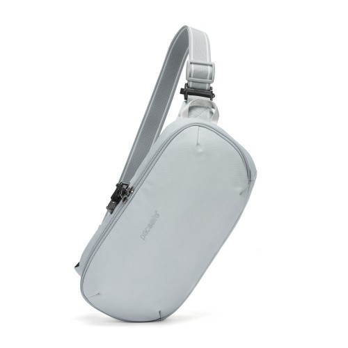 Сумка-слінг через плече Pacsafe Metrosafe V Urban Sling 5 л світло-сіра антизлодій 5 ступенів захисту - 30615148