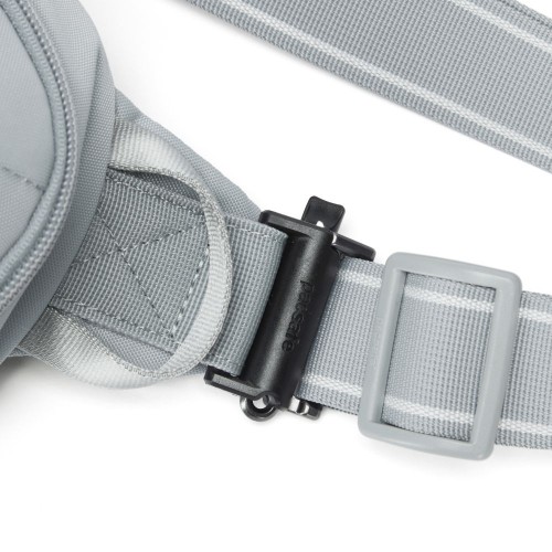 Сумка-слінг через плече Pacsafe Metrosafe V Urban Sling 5 л світло-сіра антизлодій 5 ступенів захисту - 30615148