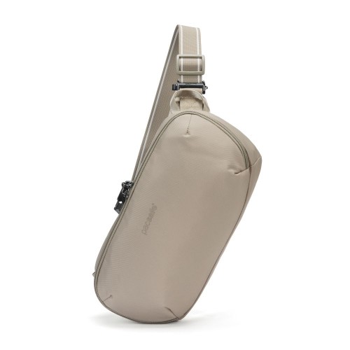 Сумка-слінг через плече Pacsafe Metrosafe V Urban Sling 5 л бежева антизлодій 5 ступенів захисту - 30615237