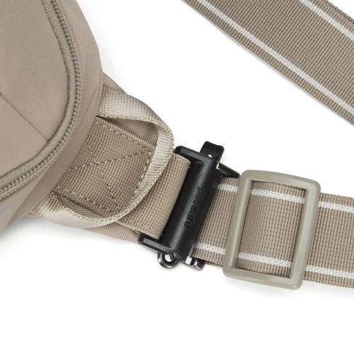 Сумка-слінг через плече Pacsafe Metrosafe V Urban Sling 5 л бежева антизлодій 5 ступенів захисту - 30615237