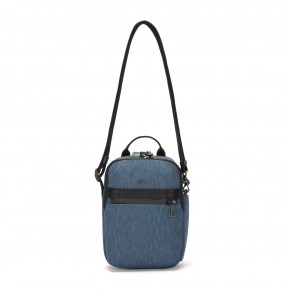 Сумка через плече Pacsafe Metrosafe X vertical crossbody 6 л синя антизлодій 6 ступенів захисту - 30620646