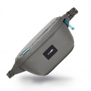 Сумка-слінг через плече Pacsafe GO 2.5 л сіра антизлодій 5 ступенів захисту - 35100146
