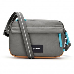 Сумка через плече Pacsafe GO crossbody 2.5 л сіра антизлодій 6 ступенів захисту - 35105146