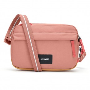 Сумка через плече Pacsafe GO crossbody 2.5 л рожева антизлодій 6 ступенів захисту - 35105340