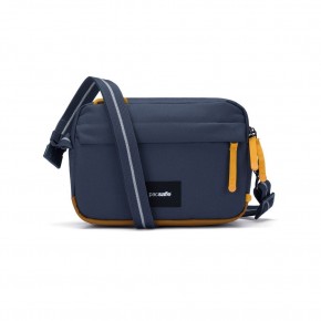 Сумка через плече Pacsafe GO crossbody 2.5 л темно-синя антизлодій 6 ступенів захисту - 35105660