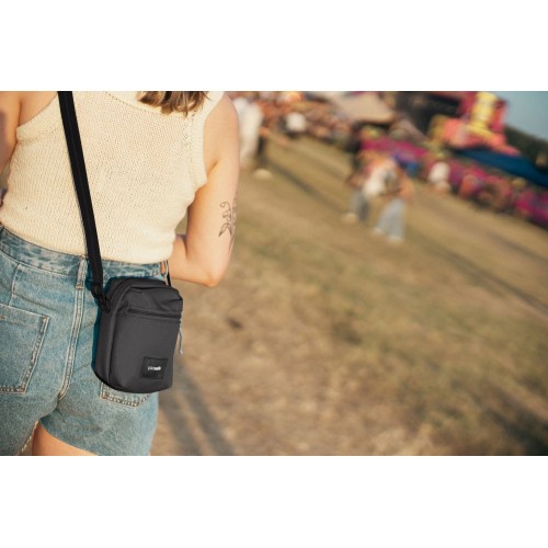 Сумка через плече чорна антизлодій Pacsafe GO Micro Crossbody 4 ступені захисту від крадіжки - 35130130