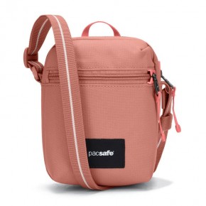 Сумка через плече Pacsafe GO Micro Crossbody 1.5 л рожева антизлодій 4 ступені захисту - 35130340