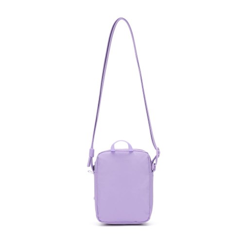 Сумка через плече Pacsafe GO Micro Crossbody 1.5 л лавандова антизлодій 4 ступені захисту - 35130612