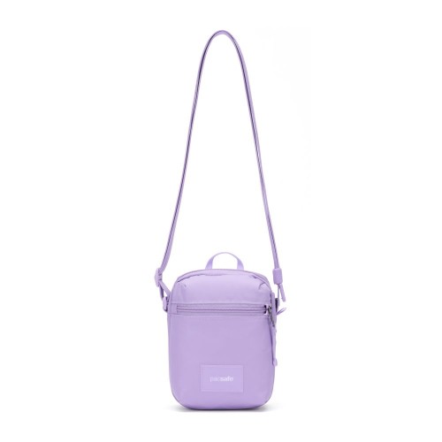 Сумка через плече Pacsafe GO Micro Crossbody 1.5 л лавандова антизлодій 4 ступені захисту - 35130612