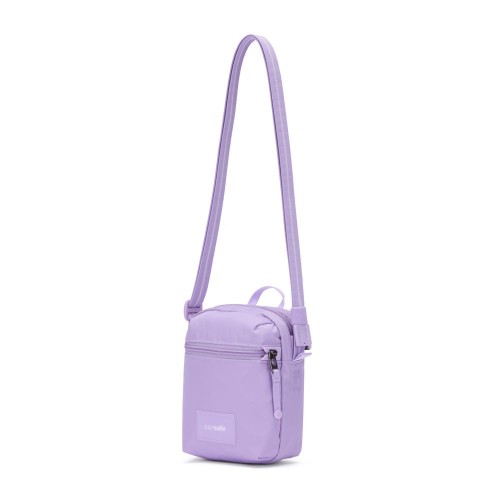Сумка через плече Pacsafe GO Micro Crossbody 1.5 л лавандова антизлодій 4 ступені захисту - 35130612