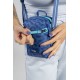 Сумка через плече Pacsafe GO Micro Crossbody 1.5 л небесно-блакитна антизлодій 4 ступені захисту - 35130827