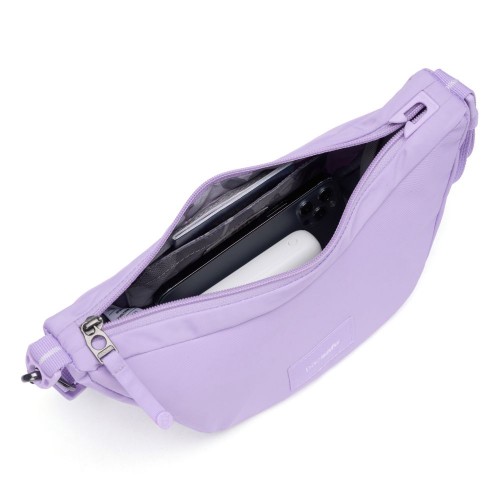 Сумка через плече Pacsafe GO Lunar Crossbody  2.5 л лавандова антизлодій 5 ступенів захисту - 35135612