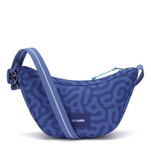 Сумка через плече Pacsafe GO Lunar Crossbody  2.5 л небесно-блакитна антизлодій 5 ступенів захисту - 35135827