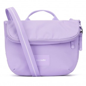 Сумка через плече Pacsafe GO Saddle Crossbody 7 л лавандова антизлодій 6 ступенів захисту - 35140612
