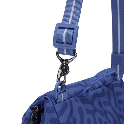 Сумка через плече Pacsafe GO Saddle Crossbody 7 л небесно-блакитна антизлодій 6 ступенів захисту - 35140827