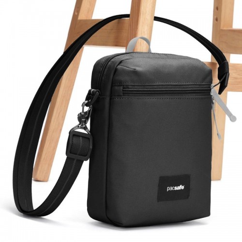 Сумка через плече чорна антизлодій Pacsafe GO Festival Crossbody 5 ступенів захисту - 35170130