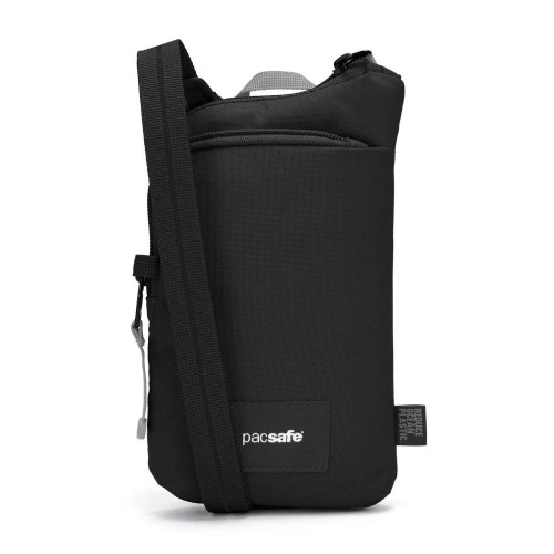 Сумка через плече чорна антизлодій Pacsafe GO Tech Crossbody 4 ступені захисту - 35175130