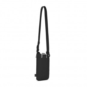 Сумка через плече Pacsafe GO Tech Crossbody 0.2 л чорна антизлодій 4 ступені захисту - 35175130