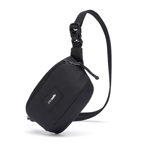 Сумка через плече Pacsafe GO Micro Sling 1 л чорна антизлодій 5 ступенів захисту - 35195130