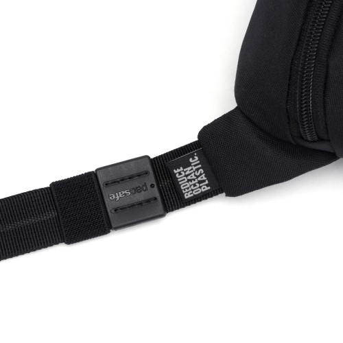 Сумка через плече Pacsafe GO Micro Sling 1 л чорна антизлодій 5 ступенів захисту - 35195130