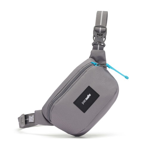 Сумка через плече Pacsafe GO Micro Sling 1 л сіра антизлодій 5 ступенів захисту - 35195146