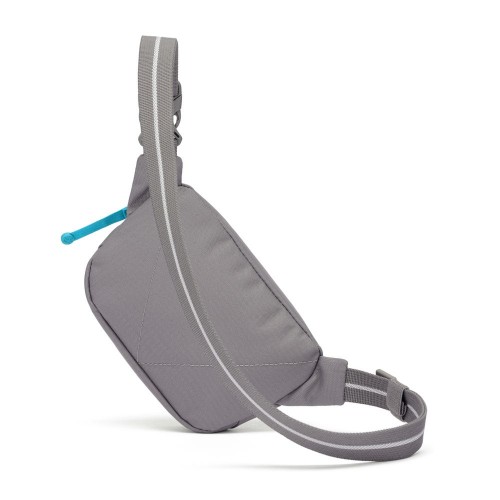 Сумка через плече Pacsafe GO Micro Sling 1 л сіра антизлодій 5 ступенів захисту - 35195146