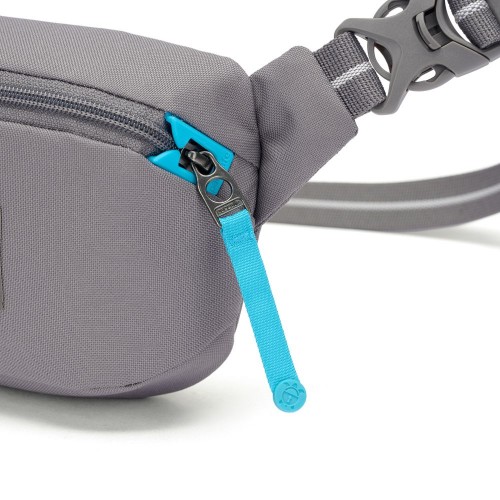 Сумка через плече Pacsafe GO Micro Sling 1 л сіра антизлодій 5 ступенів захисту - 35195146