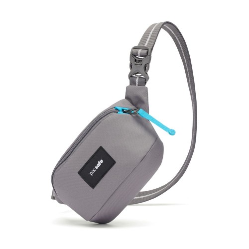 Сумка через плече Pacsafe GO Micro Sling 1 л сіра антизлодій 5 ступенів захисту - 35195146