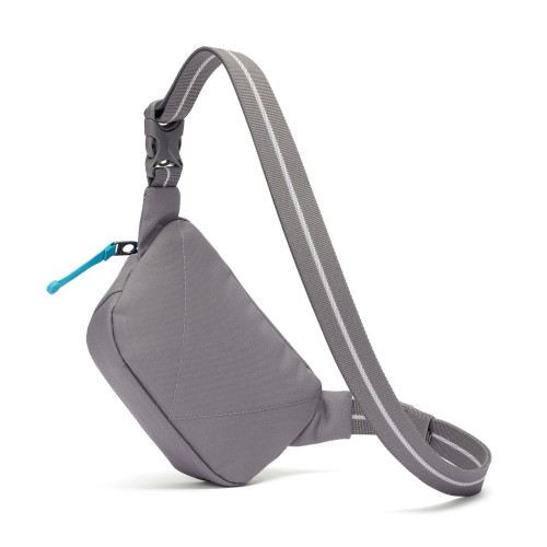 Сумка через плече Pacsafe GO Micro Sling 1 л сіра антизлодій 5 ступенів захисту - 35195146