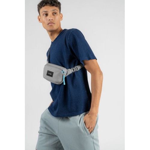 Сумка через плече Pacsafe GO Micro Sling 1 л сіра антизлодій 5 ступенів захисту - 35195146