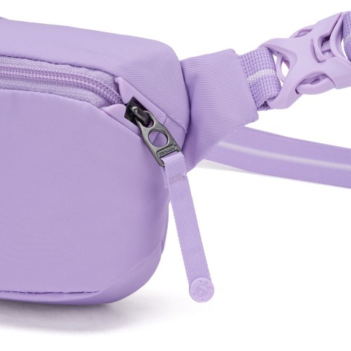 Сумка через плече Pacsafe GO Micro Sling 1 л лавандова антизлодій 5 ступенів захисту - 35195612