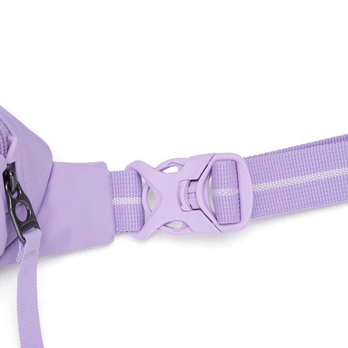Сумка через плече Pacsafe GO Micro Sling 1 л лавандова антизлодій 5 ступенів захисту - 35195612
