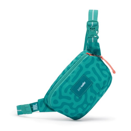 Сумка через плече Pacsafe GO Micro Sling 1 л бірюзова антизлодій 5 ступенів захисту - 35195826
