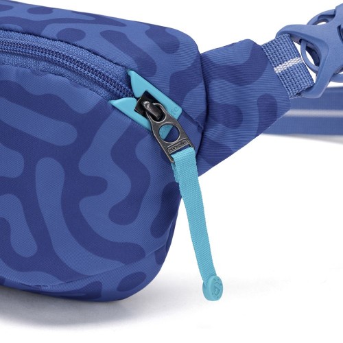 Сумка через плече Pacsafe GO Micro Sling 1 л небесно-блакитна антизлодій 5 ступенів захисту - 35195827