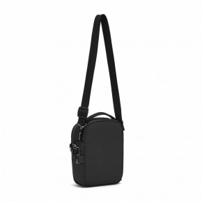 Сумка через плече Pacsafe LS100 crossbody 3 л чорна антизлодій 6 ступенів захисту - 40131138